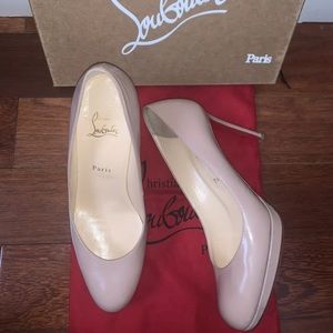 Christian Louboutin Leather Simple Pump 100mm Size 40.5